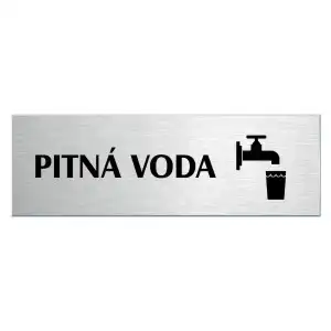 Pitná voda, stř. tabulka 200x66mm